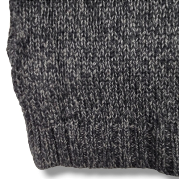 Marine Layer Turtleneck Sweater Hi Lo Hem Grey Black Fleck Oversize Womens Small - Picture 14 of 15